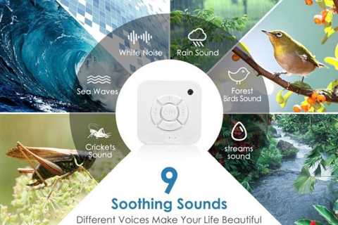 Baby White Noise Machine with 9 natural sounds for better sleep