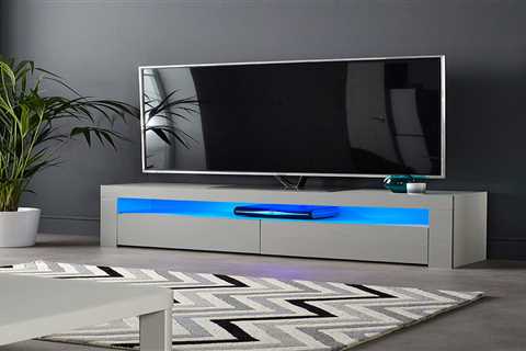 Grey TV Cabinet for Up to 65″ Screen | MMT Furniture Designs