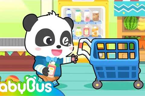 Baby Supermarket Shopping | Pretend Play | Kids Cartoon | Animation For Kids | BabyBus