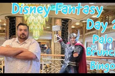 Disney Cruise Vlog 2022 | Day 2 | Palo Brunch | Bingo | Disney Fantasy