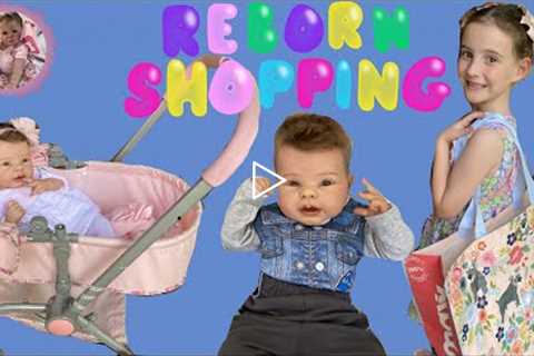 SHOPPING with NEW REBORN for BABY CLOTHES and TOYS!