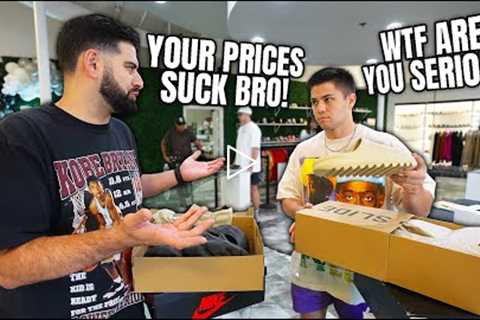 TROLLING SNEAKER RESELLERS, THEN SPENDING $2,000 AT THEIR STORE! *COMMON HYPE GRAND OPENING*