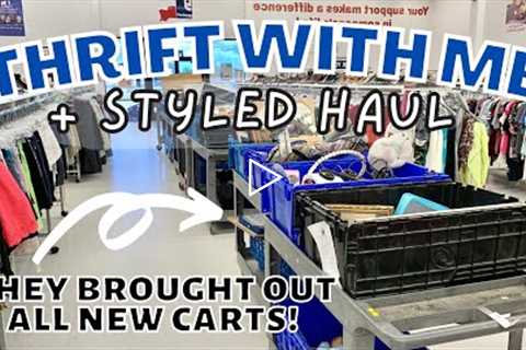 NEW BINS Just Rolled Out! THRIFTING at GOODWILL for HOME DECOR + STYLED THRIFT HAUL!