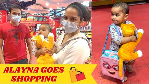 Alayna ne kya kharida pehli baar mall mein | Baby goes shopping for toys | Shikha Singh Vlogs