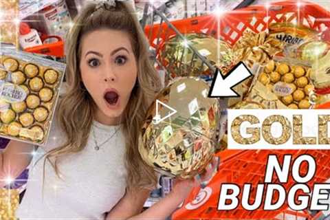 NO BUDGET 💰GOLD ITEMS ONLY ✨ SHOPPING SPREE CHALLENGE!