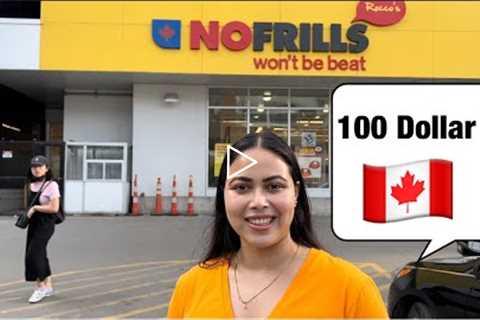 For 1 week Grocery shopping 100 dollar is enough???| Canada 🇨🇦