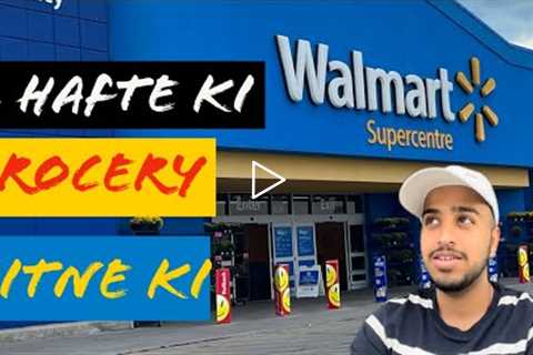 Walmart Grocery Prices in 2022 | Grocery Shopping Canada | Barrie | International Student Vlogs