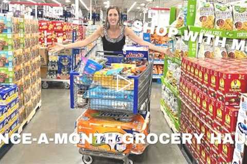 ONCE-A-MONTH Grocery Haul for our Big Family || Feeding them healthy