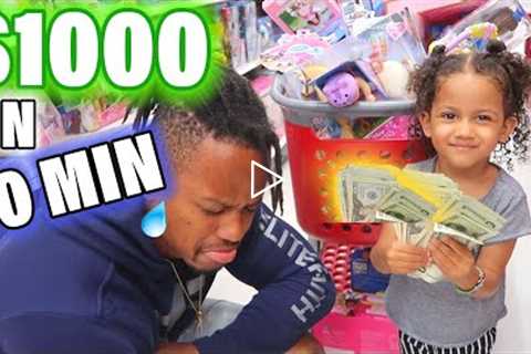 SPENDING $1000 IN 10 MINUTES TOY SHOPPING CHALLENGE!!! - *VERY BAD IDEA* - GIVEAWAY AT END