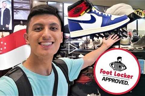 FIRST TIME SHOPPING at FOOT LOCKER in ASIA! (Jewel Changi Airport Mall VLOG)