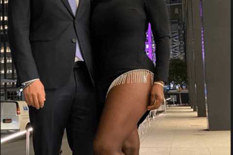 Serena Williams Flashes Lots Of Leg In Fishnet Stockings For Date Night