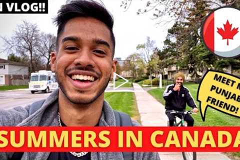 FINALLY SUMMERS IN CANADA !! | One Week Grocery Shopping | Meeting my Friend | Life in Canada 🇨🇦