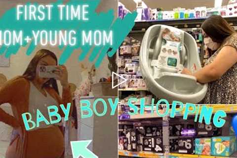 A realistic baby shopping for the first time! First time mom+young mom/mini shopping vlog