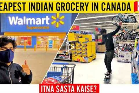 CHEAPEST INDIAN GROCERY SHOPPING IN CANADA 🇨🇦 | WALMART | INTERNATIONAL STUDENT VLOG