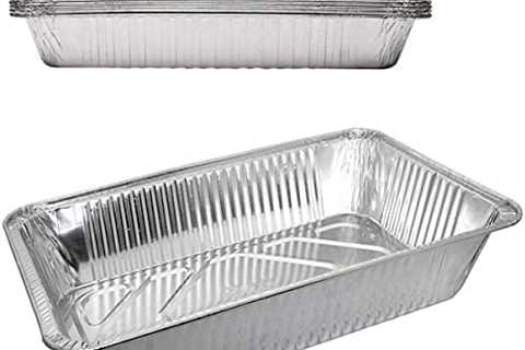 Durable Disposable Aluminum Foil Steam Roaster Baking Pans, Deep, Heavy Duty Baking Roasting..