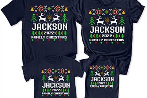 Custom Family Christmas 2022 Matching Family Ugly Sweater T-Shirt