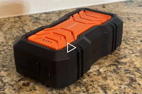 Ussunny Jump Starter, 2000A Smart Car Battery Booster Pack W/ Non Polarity Battery Clamps.