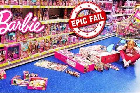 Shopping cart Barbies 10 minute challenge FAIL