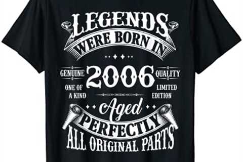 16th Birthday Tee Vintage Legends Born In 2006 16 Years Old T-Shirt