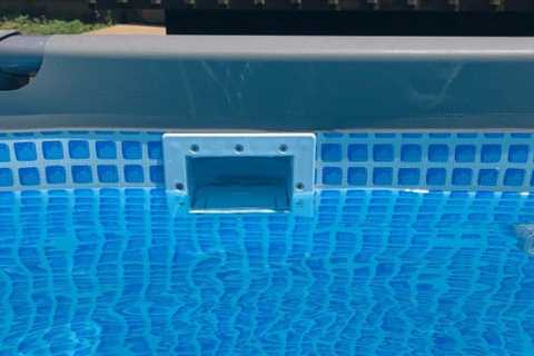 Through the wall skimmer for Intex pool.