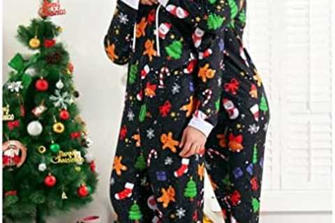 Zhitunemi Adult Onesies Pajamas For Women Christmas Pajamas For Family Christmas Pjs Matching Sets..