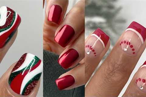 DIY CHRISTMAS NAIL DESIGNS  |  Christmas nail art compilation using gel nail polish at home