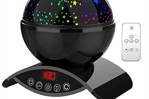 YSD Night Lighting Lamp, Modern Star Rotating Projection, Romantic Star Projector Lamp for Kids,..