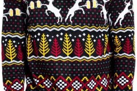 Tipsy Elves Fun Classic Ugly Christmas Sweaters for Men Featuring Winter Patterns and Hilarious..