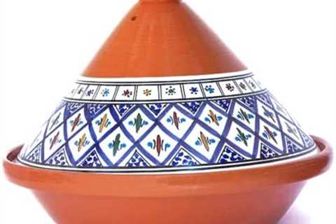 Kamsah Hand Made and Hand Painted Tagine Pot | Moroccan Ceramic Pots For Cooking and Stew Casserole ..