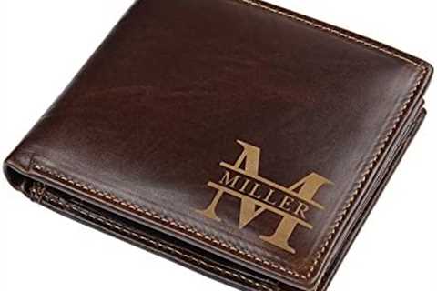 Glooraca Custom Engraved Wallet for Men Personalized Leather Wallet Personalized Birthday Christmas ..