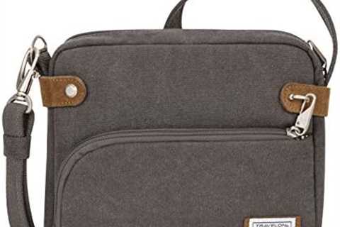 Travelon Anti-theft Heritage Crossbody Bag, Pewter