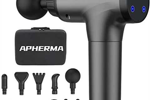 APHERMA Massage Gun, Muscle Massage Gun for Athletes Handheld Deep Tissue Massager Tool 30 Speed..