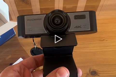 ROCWARE RC16 Webcam 4K, Webcam with Microphone