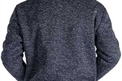 Facitisu Heavyweight Sherpa Lined Fleece Hoodie Sweatshirts for Men Winter Zip Plus Size Jacket