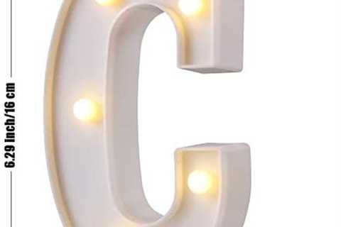 LED Marquee Letter Lights, 26 Alphabet Light Up Letters Sign Perfect for Night Light Wedding..