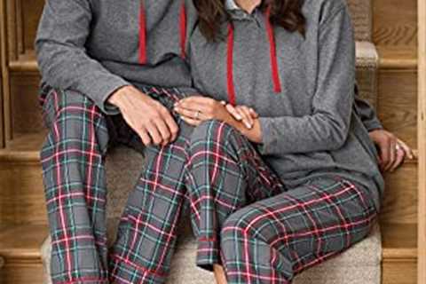 PajamaGram Mens Flannel Pajamas Sets – Pajamas For Men, Hoodie Top