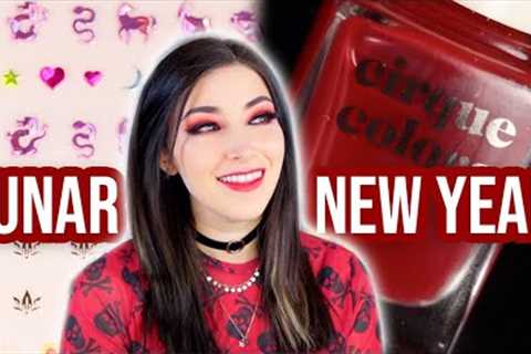 New Cirque Colors Lunar New Year Nail Polish Swatch & Sticker Tutorial! || KELLI MARISSA