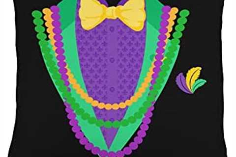 Awesome Mardi Gras Tux Accessories Fancy Mardi Gras Tux Costume Halloween Tuxedo & Beads Throw..