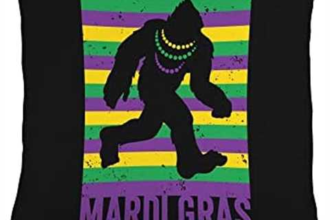 InGENIUS Mardi Gras Bigfoot Sasquatch Bigfoot Sasquatch Mardi Gras Beads Fat Tuesday Festival Throw ..