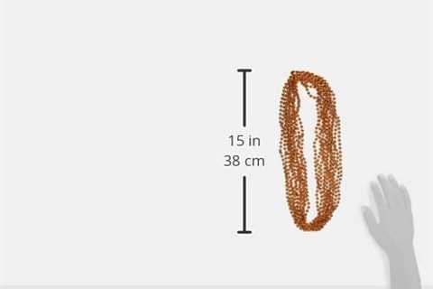 Beistle Beads-Small Round Party Supplies, Orange