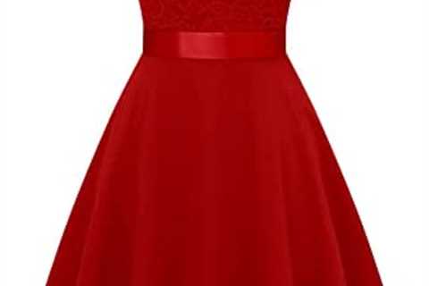 BeryLove Women’s Short Floral Lace Bridesmaid Dress A-line Swing Party Dress