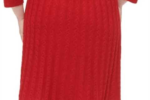 Jessica Howard Women’s Fit & Flare Soft Long Sleeve Short Dress