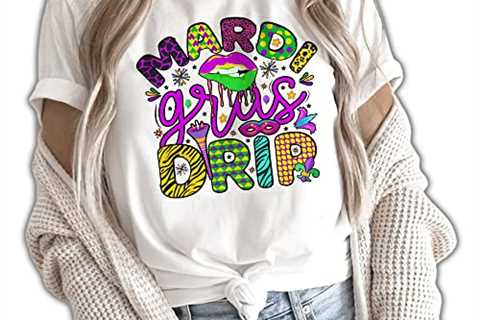 Mardi Gras Drip Shirt, Saints Shirt, Fat Tuesday Shirt, Flower de luce Shirt, Louisiana Shirt,..