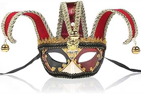 Half Face Venetian Mask Masquerade Mask for Carnival Mardi Gras Cosplay Halloween Party Wall..