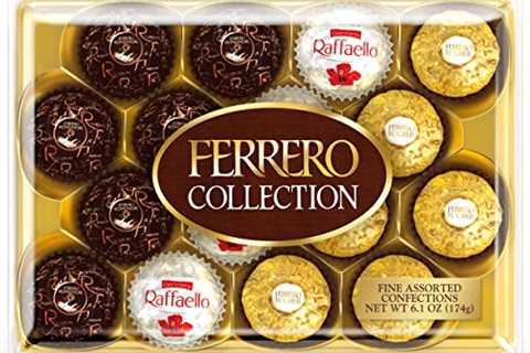 Ferrero Collection Premium Gourmet Assorted Hazelnut Milk Chocolate, Dark Chocolate and Coconut,..