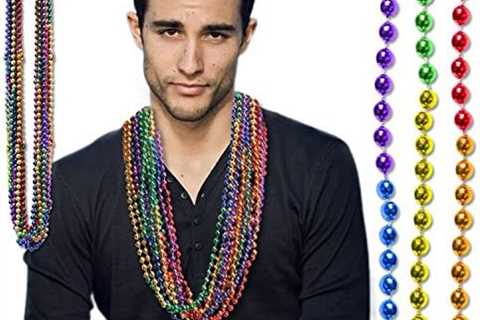 Windy City Novelties – 12 pack – Premium Rainbow Color Pride Beads | Gay Pride Party Supplies Gay..