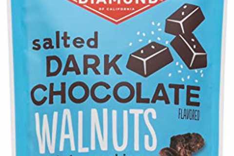 Diamond of California Salted Dark Chocolate Walnuts, 4 oz, 1 Pack