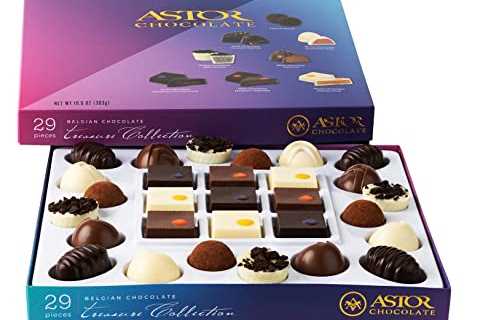 Astor Chocolate Gourmet Truffles Box, 29 piece Assorted Belgian Chocolates Gift Set for Women Him & ..