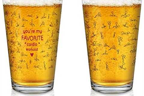 You’re My Favorite Cardio Workout Beer Glass, Funny Beer Pint Glass 15Oz – Best Gift for Boyfriend..