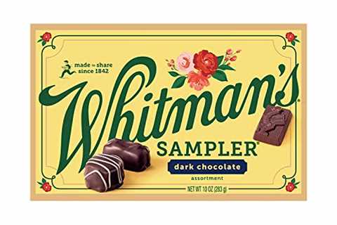 Whitman’s Sampler Gift Box, Dark Chocolate Assortment, 10 Ounce (22 Pieces)